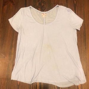 Light Blue Flowy Tee